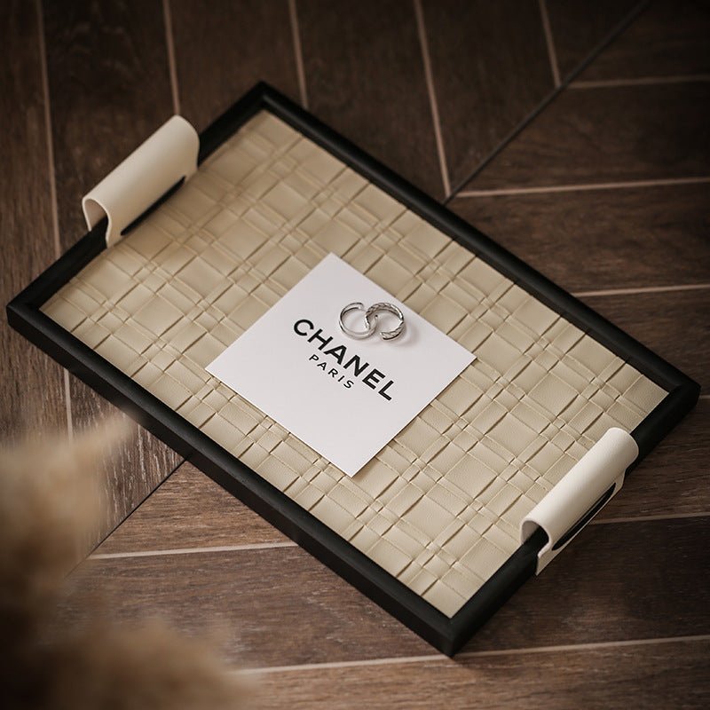 Leather Wooden Tray - Muhen